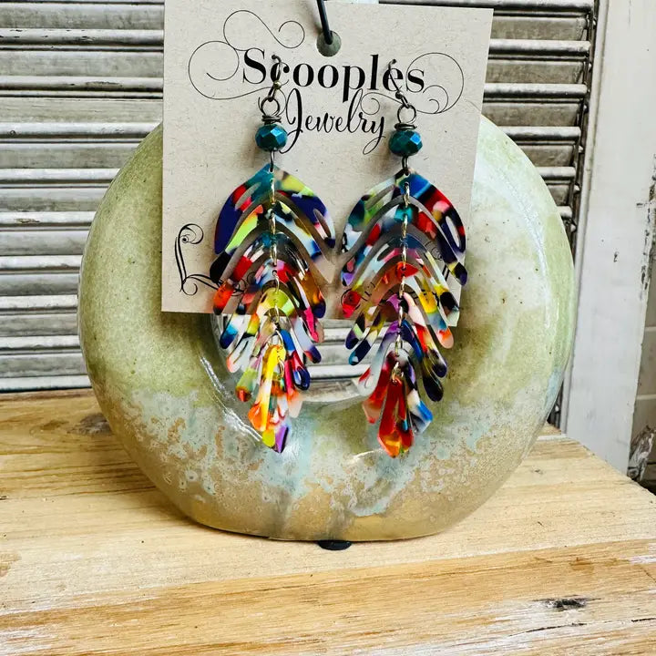Fringe Feather Earring
