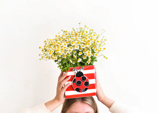 Happy Everything- Red Medium Mini Nesting Cube