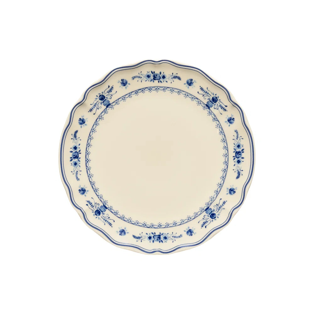 Vila- Beige & Blue- Dinner Plate