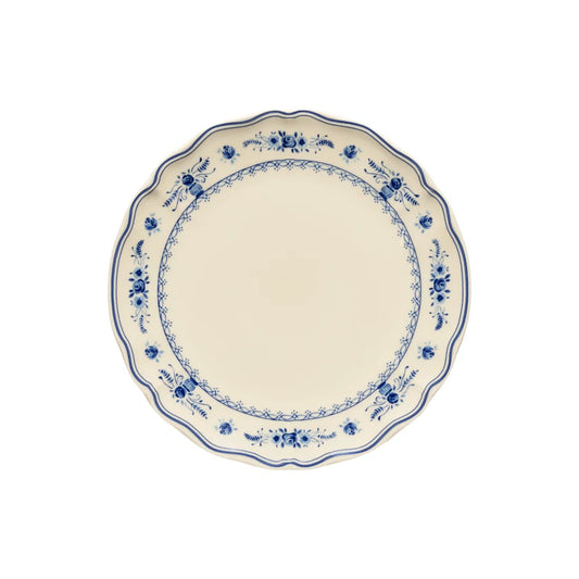 Vila- Beige & Blue- Dinner Plate