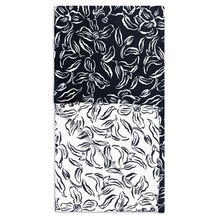 Water Lily Black VIBE® Towel