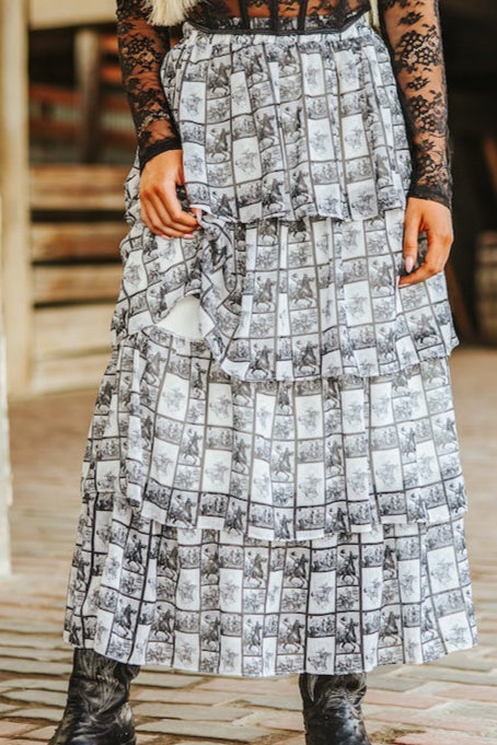Prairie Rose Ruffle Tier Skirt